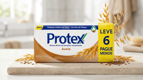 Sabonete em Barra Protex Aveia 6 Unidades 85g