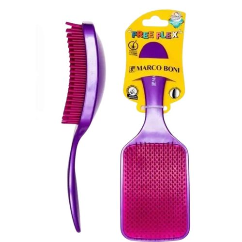 Escova de Cabelo Raquete Marco Boni Free Flex Cores Sortidas 1 Unidade