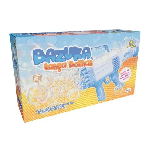 Brinquedo Infantil Bazuka Lança Bolha de Sabão