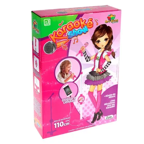 Brinquedo Infantil Microfone com Pedestal