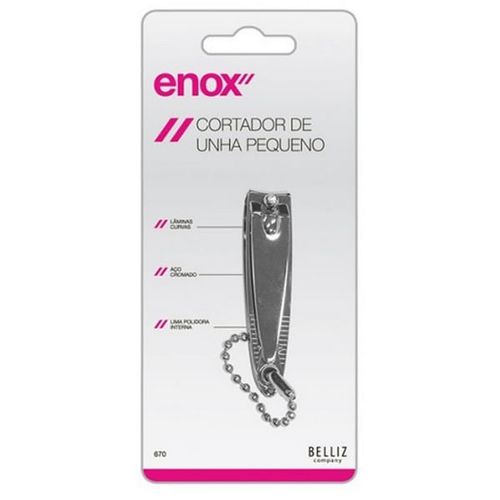 Cortador de Unhas Belliz Enox Pequeno Cor Prata 1 Unidade