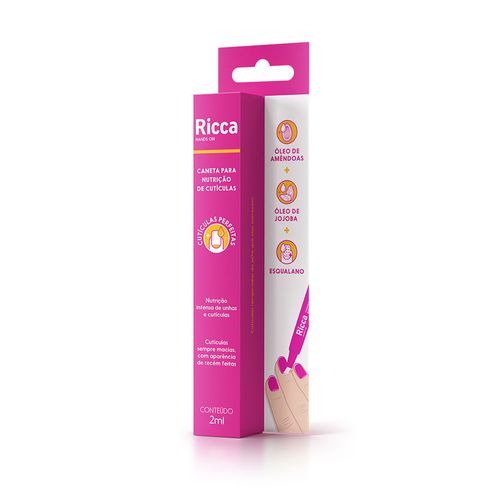 Caneta para Nutrição de Cutículas Ricca Cor Pink 2ml