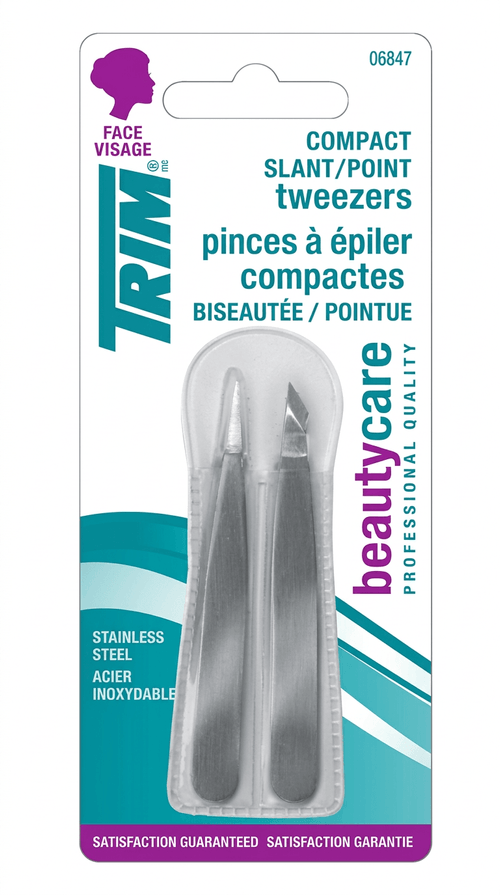 Kit de Pinças Trim Cor Prata 2 Unidades