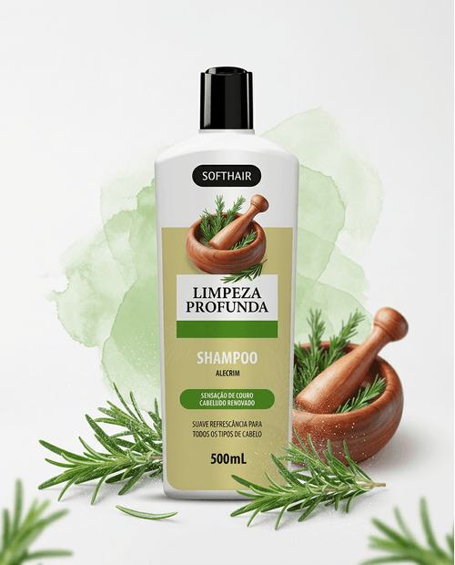 Shampoo Soft Hair Alecrim Limpeza Profunda 500ml