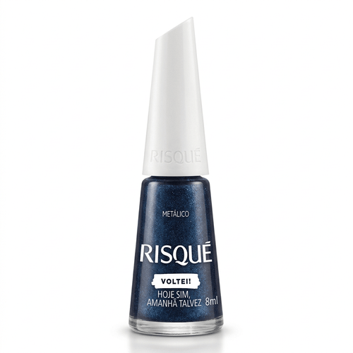 Esmalte Risqué Metálico Cor Hoje Sim Amanhã Talvez 8ml