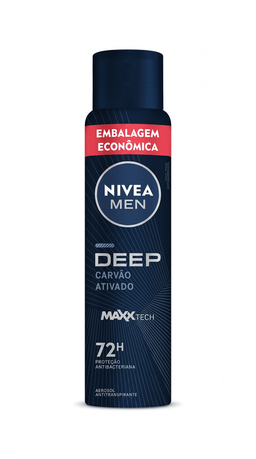Desodorante Aerosol Masculino Nivea Men Deep Carvão Ativado 200ml