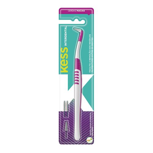 Escova Interdental Kess Cônica e Cilíndrica Cores Sortidas 4 Refis