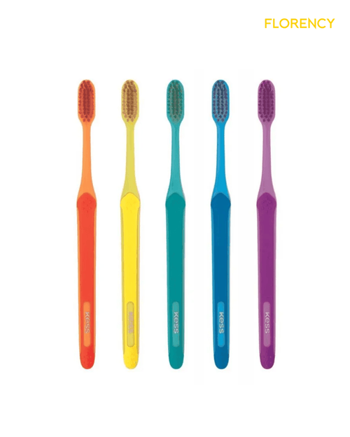 Escova Dental Kess Basic Action Cerdas Macias 5 Unidades