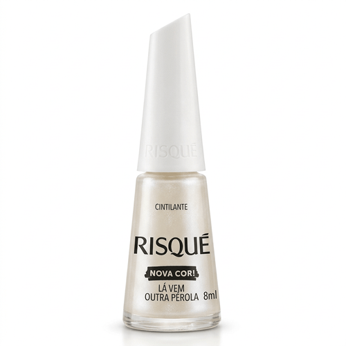 Esmalte Risqué Cintilante Cor Lá Vem a Noiva 8ml