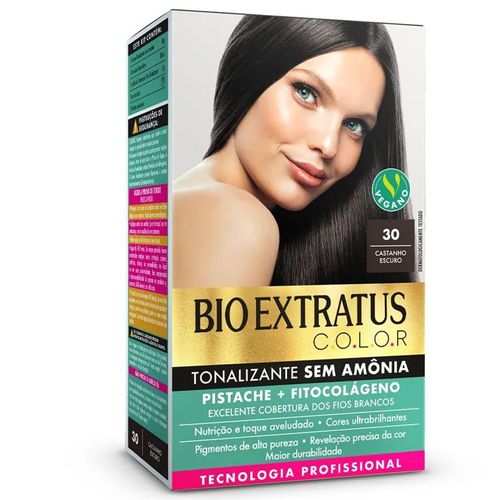 Tonalizante Bio Extratus Color Cor 30 Castanho Escuro 135g