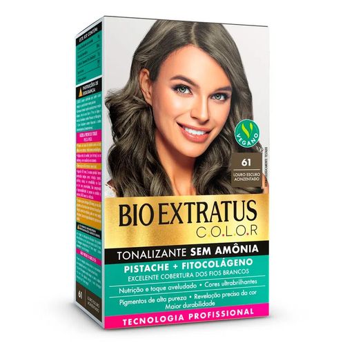 Tonalizante Bio Extratus Color Cor 61 Louro Escuro Acinzentado