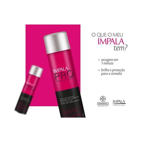Spray Secante de Esmalte Impala Óleo de Melaleuca 400ml