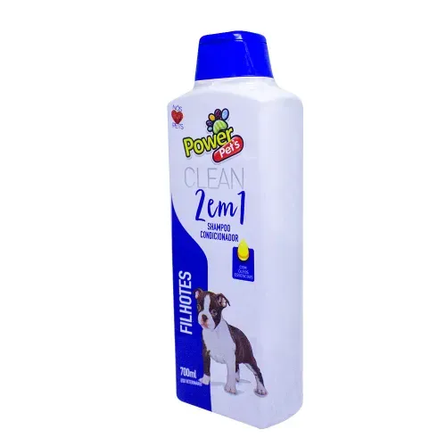 Shampoo e Condicionador 2 em 1 Filhotes Power Pets 700ml