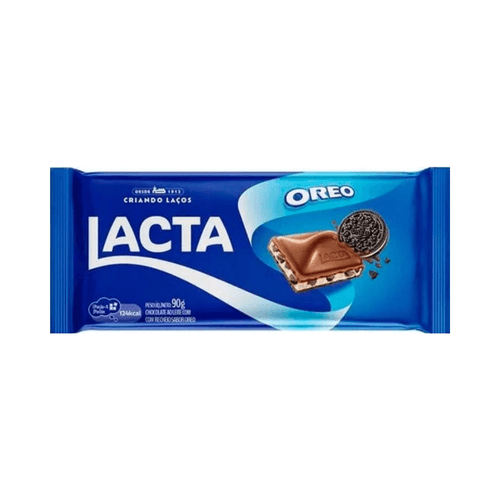 Barra de Chocolate Lacta ao Leite com Recheio Oreo 90g