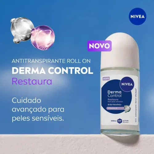 Desodorante Roll-On Feminino Nivea Derma Control Restaura 50ml