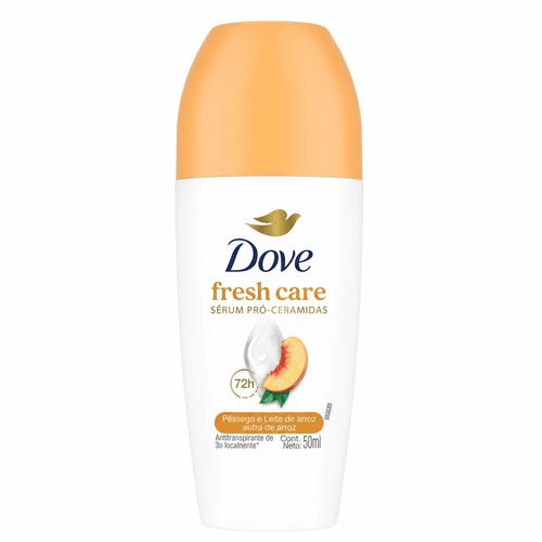 Desodorante Roll-On Dove Fresh Care Pêssego e Leite de Arroz 50ml