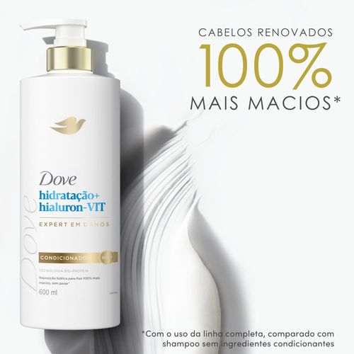 Condicionador Dove Hidratação + Hialuron-Vit Pump 600ml