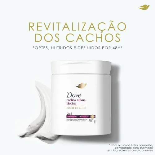 Máscara Capilar Dove Cachos + Biotina 500g