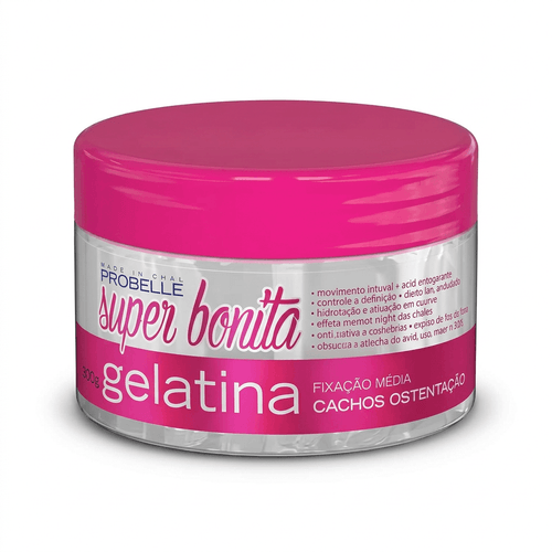 Gelatina Capilar Probelle Super Bonita Cachos Ostentação 300g