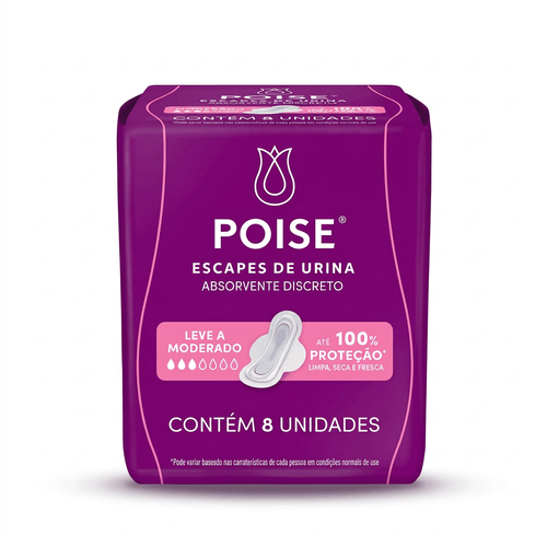 Absorvente Poise Escape de Urina 8 Unidades