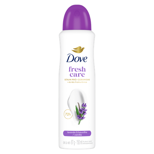 Desodorante Aerosol Feminino Dove Fresh Care Lavanda e Baunilha 150ml
