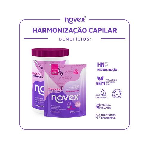 Máscara Capilar Novex Hialurônico Power Max Refil 300g