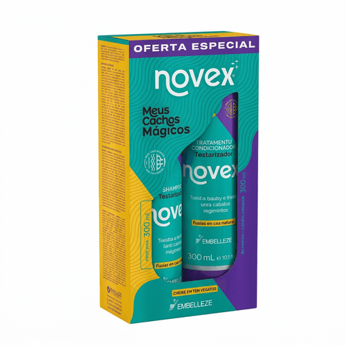 Kit Novex Meus Cachos Mágicos Shampoo 300ml + Condicionador 300ml