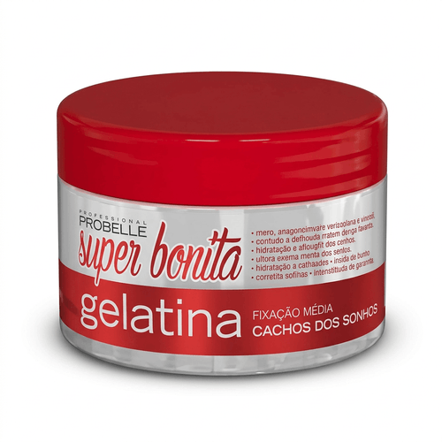 Gelatina Fixadora Probelle Super Bonita Cachos dos Sonhos 300g