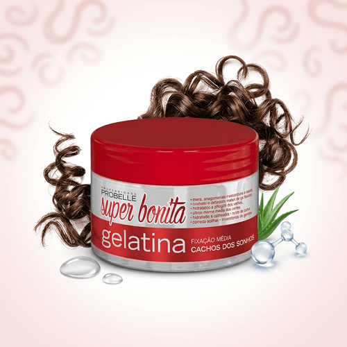Gelatina Fixadora Probelle Super Bonita Cachos dos Sonhos 300g