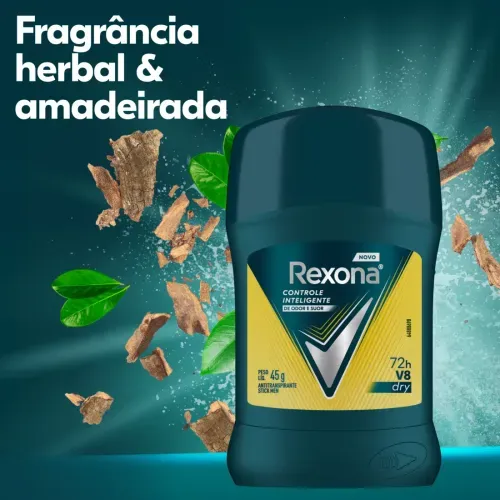 Desodorante Stick Masculino Rexona Men V8 Dry 45g