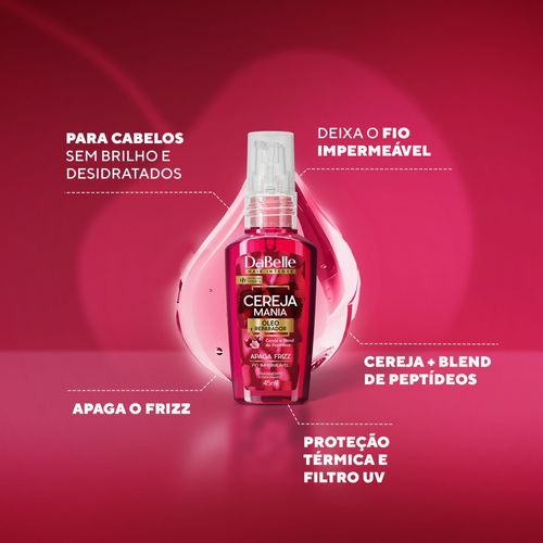 Óleo Capilar DaBelle Cereja Mania 45ml