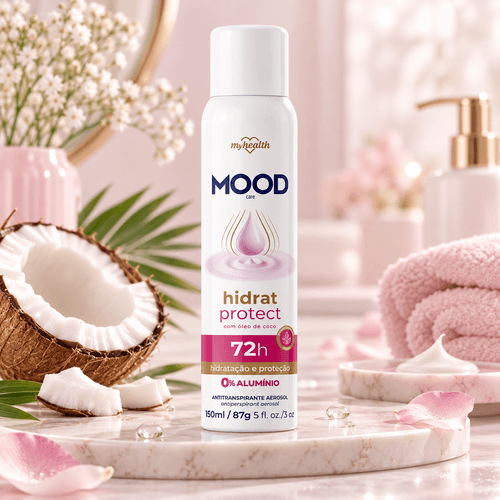 Desodorante Aerosol Unissex MyHealth Mood Care Hidrat Protect Óleo de Coco 150ml