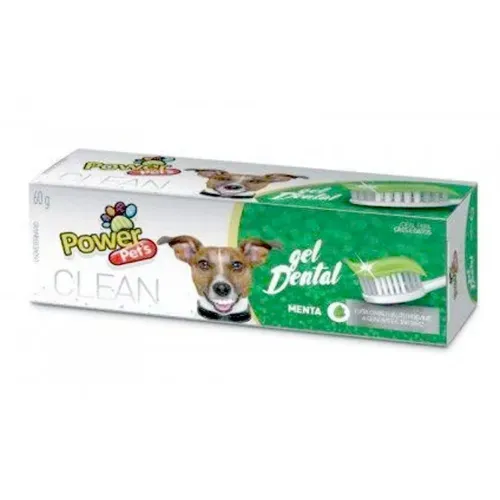 Gel Dental para Cães e Gatos Menta Power Pet`s 60g