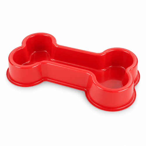 Comedouro Osso Mais Dog Vermelho