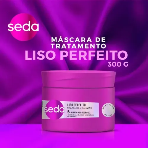 Máscara Capilar Seda Liso Perfeito 300g
