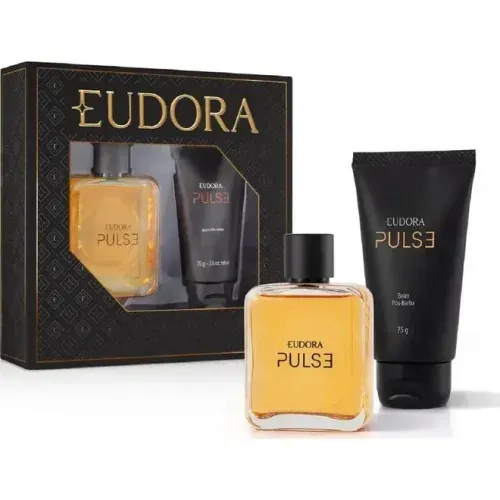Kit Eudora Men Pulse Colônia 100ml + Balm Pós-Barba 75g