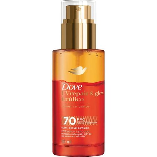 Óleo Capilar Dove Sérum Bifásico UV Repair e Glow 110ml