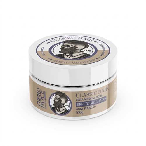 Pomada Capilar Modeladora Masculina Cheiro Doce Efeito Molhado 100g