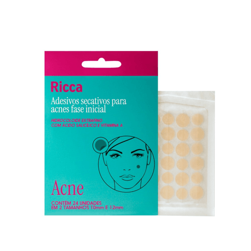 Adesivo Secativo Acne Ricca Fase Inicial 20 Unidades