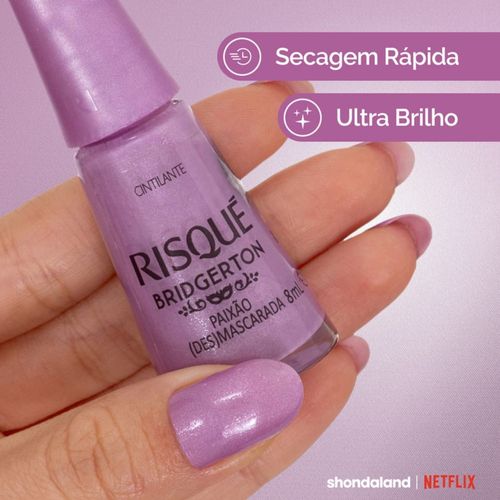 Esmalte Risqué Bridgerton Cor Paixão (Des)Mascarada 8ml