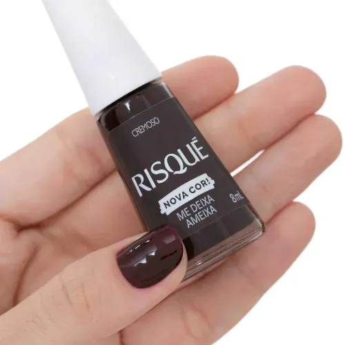 Esmalte Risqué Cremoso Cor Me Deixa Ameixa 8ml