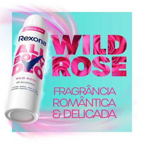 Desodorante Aerosol Rexona All Body Deo Wild Rose 150ml