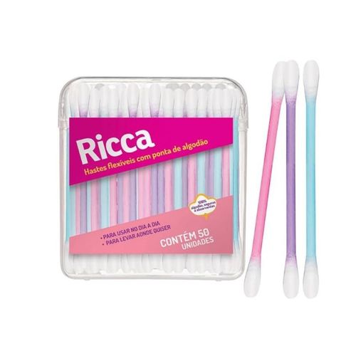 Hastes Flexíveis Ricca Travel Pack 50 Unidades