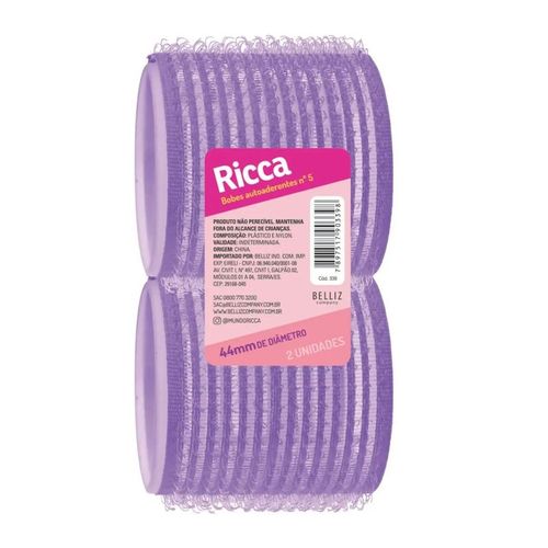 Bobes Auto-aderente Ricca N5 Cor Roxo 2 Unidades