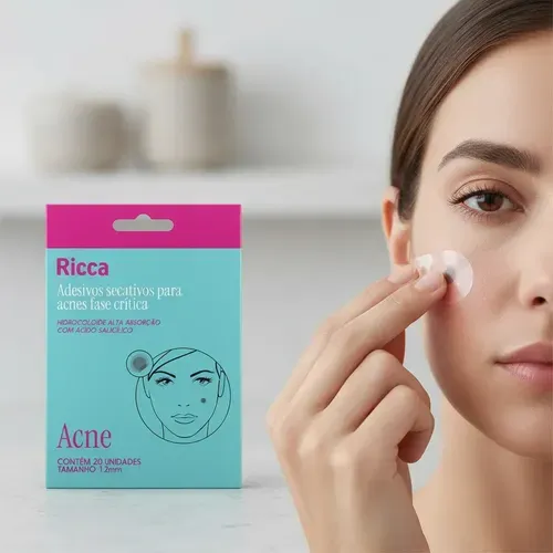 Adesivos Secativos Acne Ricca Fase Crítica 20 Unidades