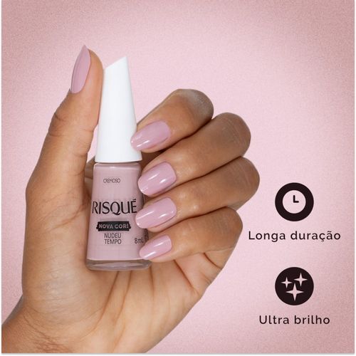Esmalte Risqué Cor Nudeu Tempo 8ml