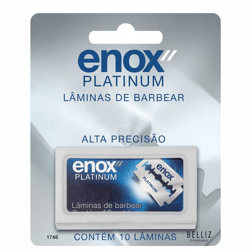 Lâmina de Barbear Enox Platinum Masculino 10 Unidades