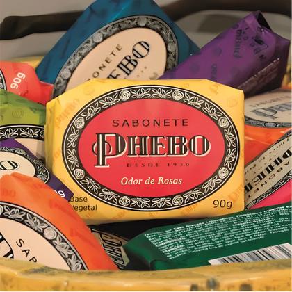 Kit Sabonete em Barra Phebo Vinho 8 Unidades