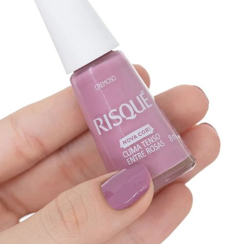 Esmalte Risqué Cremoso Cor Clima Tenso Entre Rosas 8ml