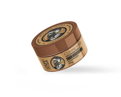 Pomada Capilar Modeladora Masculina Brasilflex Cor Caramelo 100g